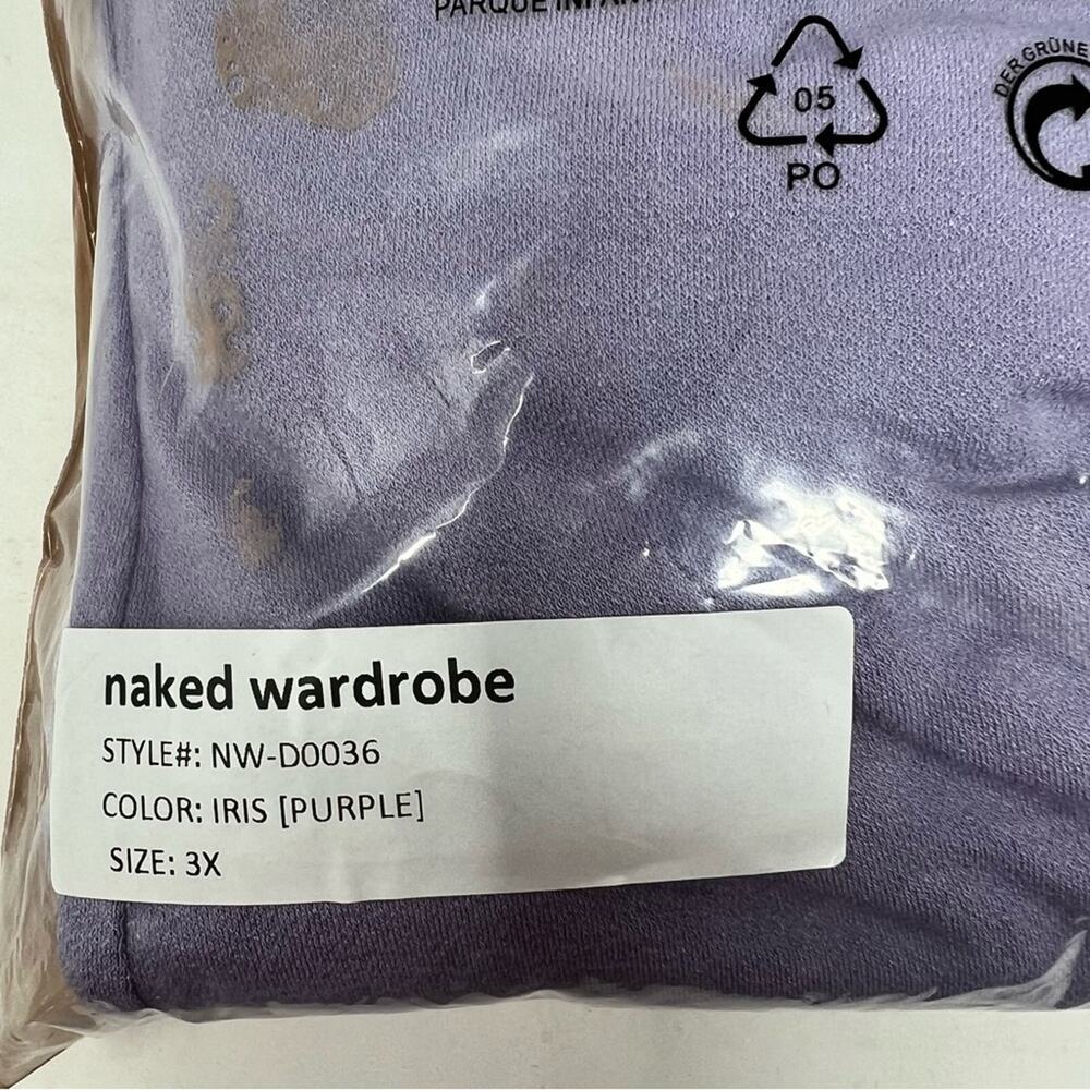 Naked Wardrobe The NW Tube Dress Iris Purple Strapless Crepe Bodycon Size 3X NEW - Picture 14 of 14